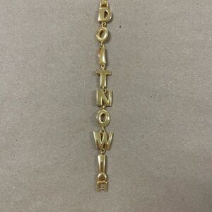 Vintage Joan Rivers “Do It Now!” Gold-Tone Bracelet